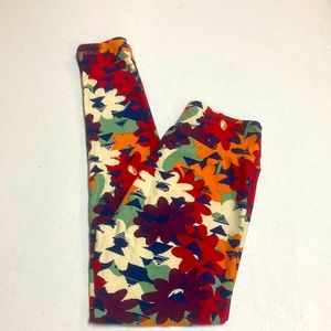 LulaRoe Floral Leggings